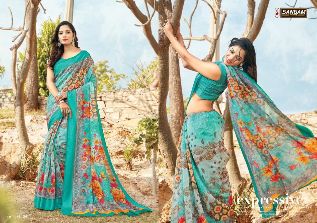 Sangam Presents Kashmiri Casual Cotton Saree Collection