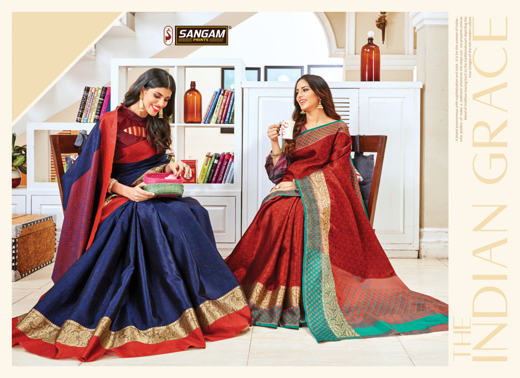 Sangam Presents Ujjwala Handloom Silk Sarees