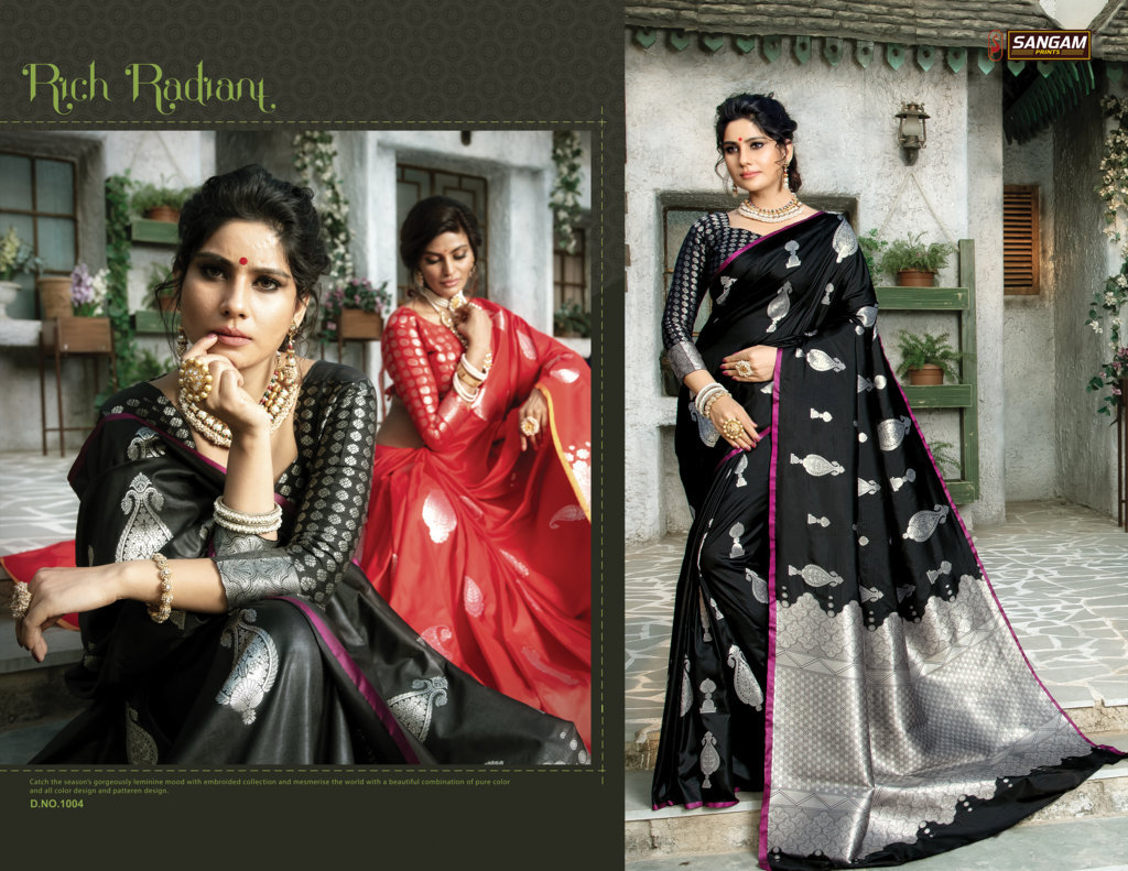 Sangam Presents Mexico Paper Silk Sarees