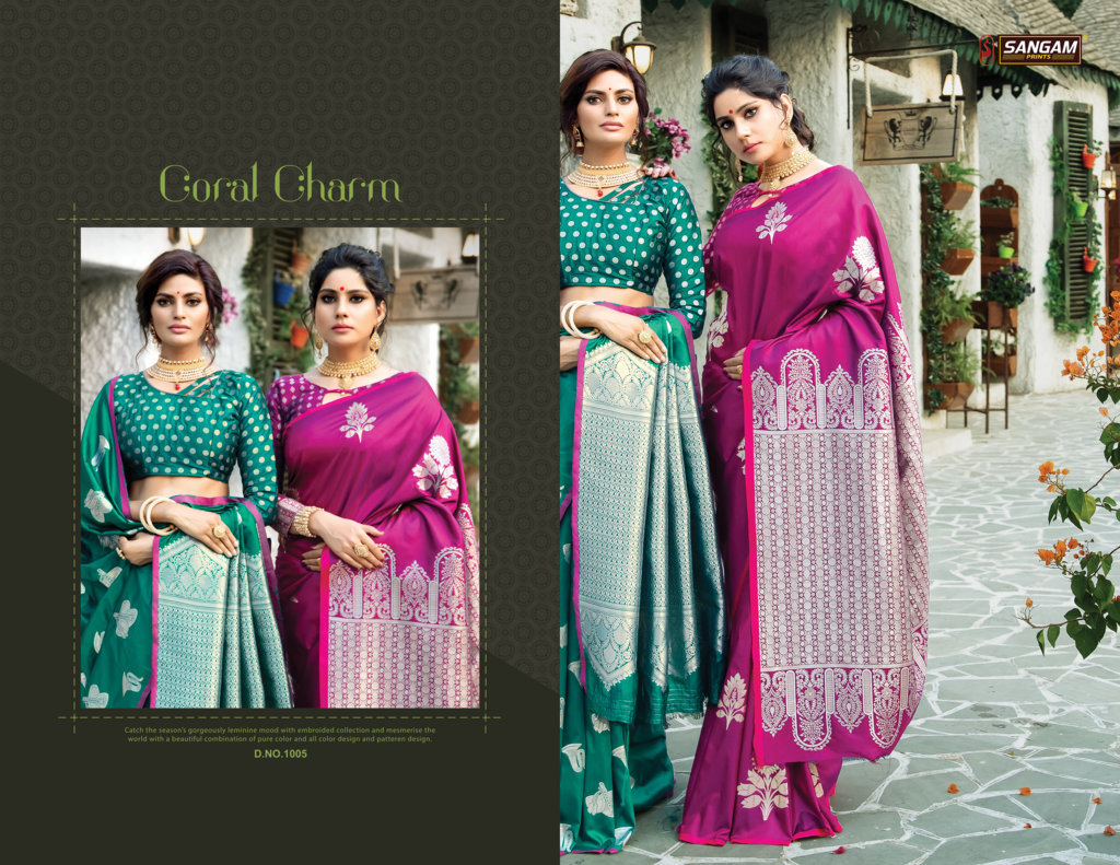 Sangam Presents Mexico Paper Silk Sarees