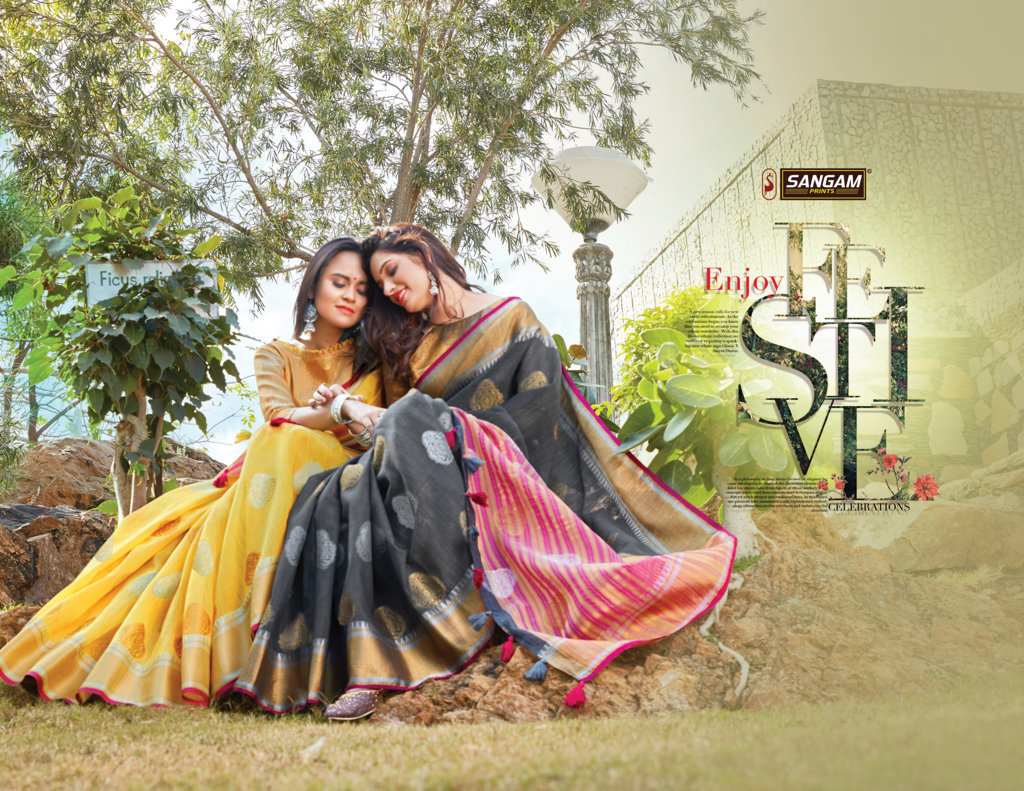 Sangam Presents Pankhudi Vol-2 Cotton Sarees Collection