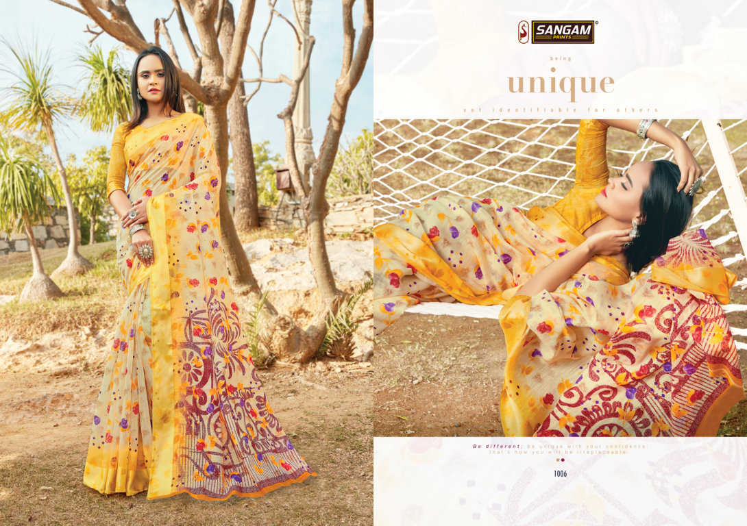 Sangam Presents Kashmiri Casual Cotton Saree Collection