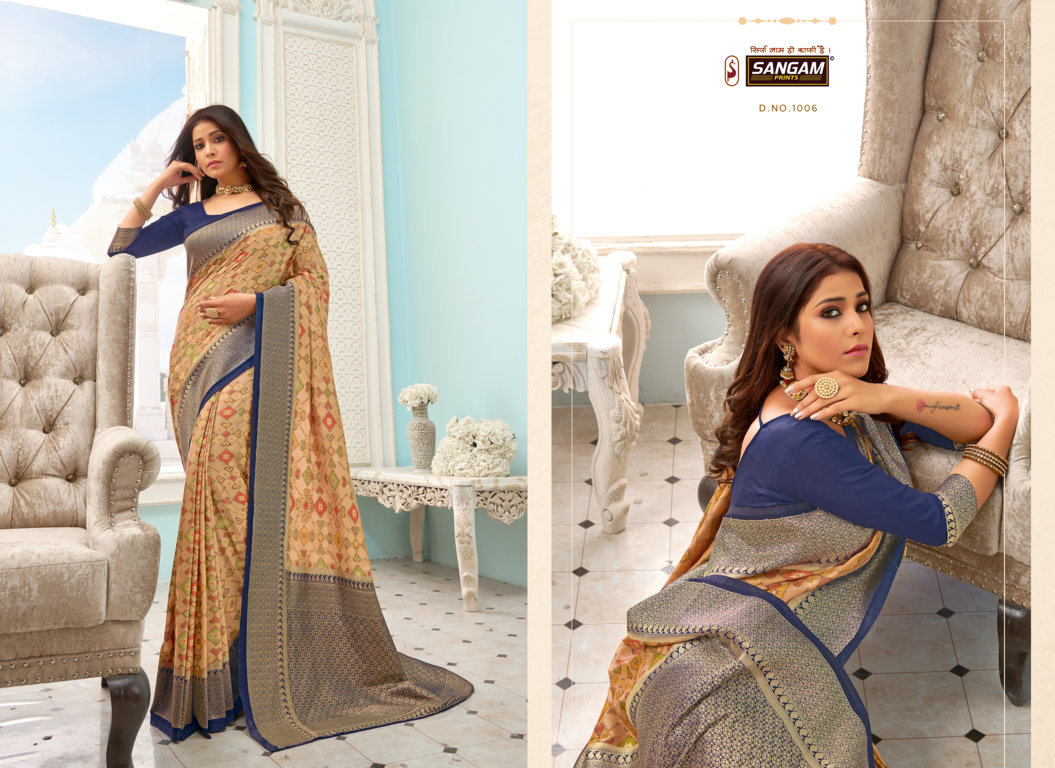 Sangam Presents Tarani Valli Pure Silk Designer Sarees Collection