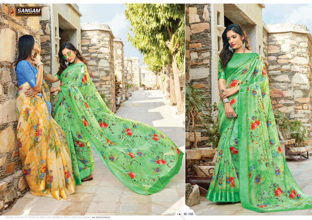 Sangam Presents Kashmiri Casual Cotton Saree Collection