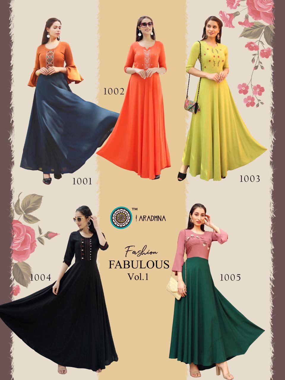 Aaradhna Presents Fashion Fabulous Vol 1 Long Kurti Collection