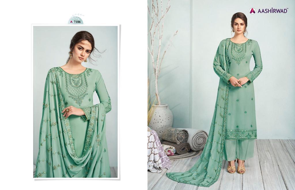 Aashirwad Presents Gulkand Mehreen Designer Heavy Salwar Suits