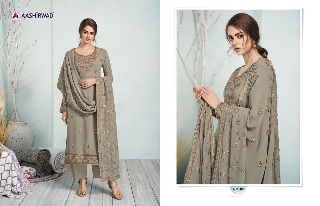 Aashirwad Presents Gulkand Mehreen Designer Heavy Salwar Suits