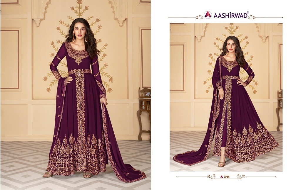 Aashirwad Presents  Paakhi Hevay Designer  Salwar Kameez
