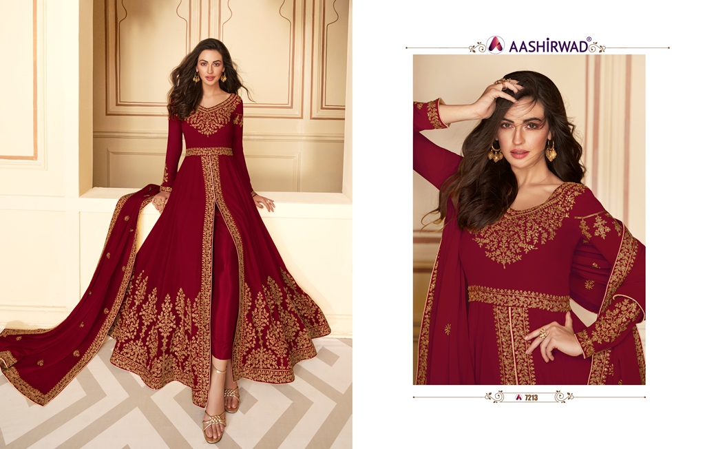 Aashirwad Presents  Paakhi Hevay Designer  Salwar Kameez