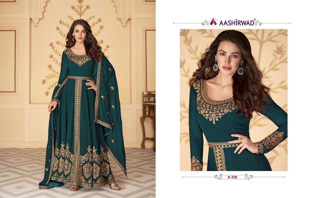 Aashirwad Presents  Paakhi Hevay Designer  Salwar Kameez