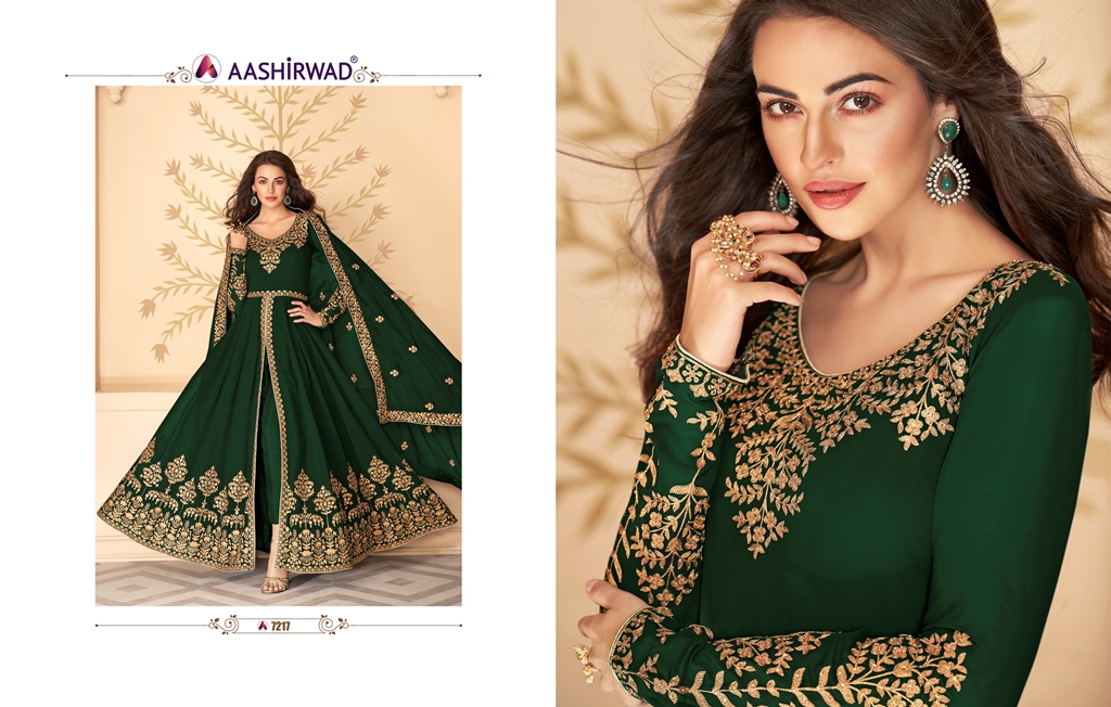 Aashirwad Presents  Paakhi Hevay Designer  Salwar Kameez
