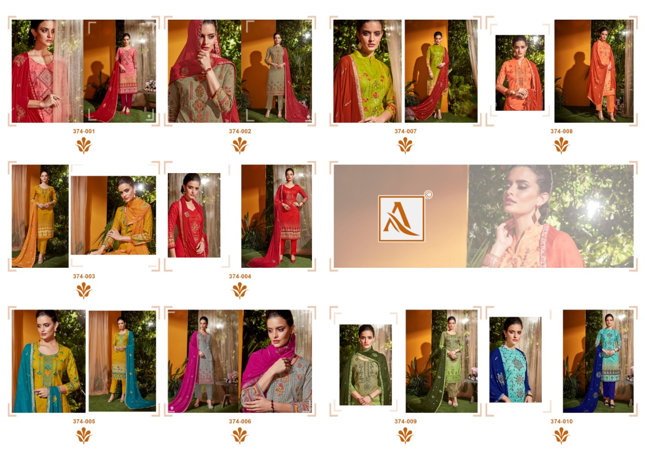 Alok Presents Aarohi Designer Dress Material