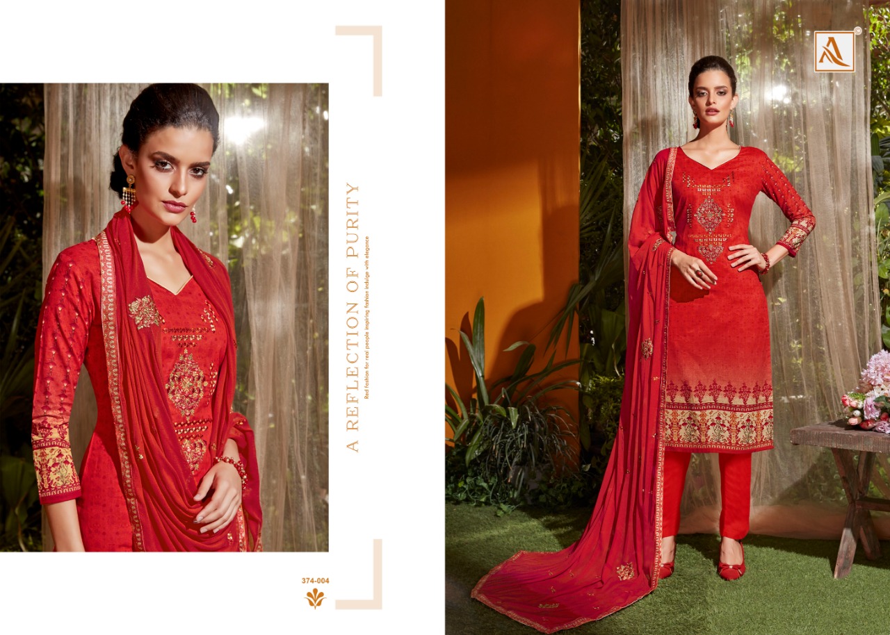 Alok Presents Aarohi Designer Dress Material