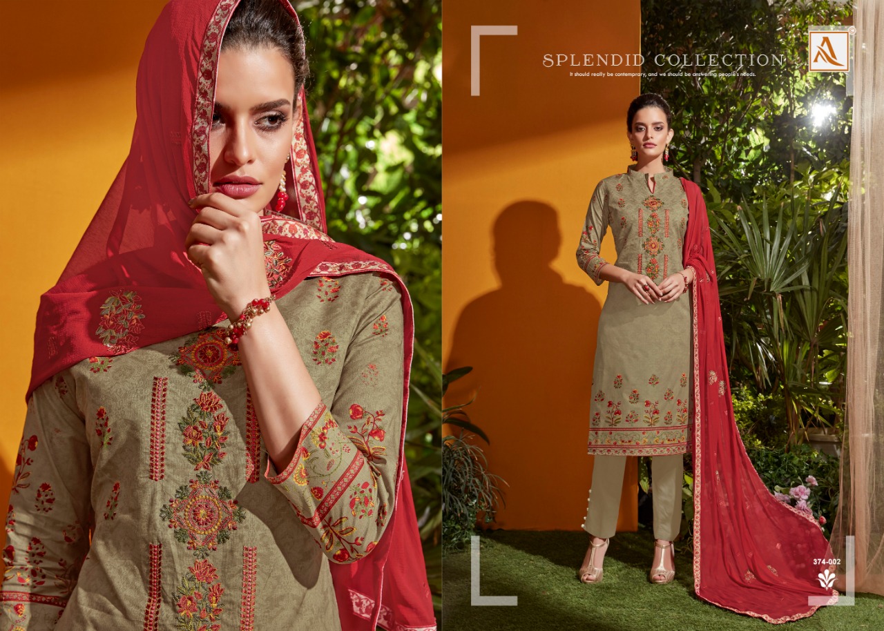 Alok Presents Aarohi Designer Dress Material