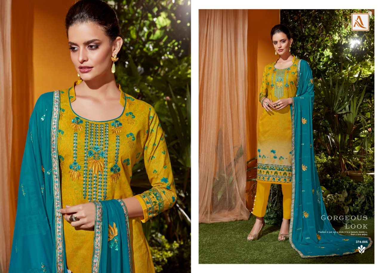 Alok Presents Aarohi Designer Dress Material