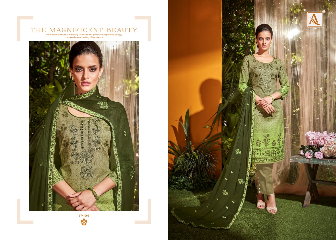 Alok Presents Aarohi Designer Dress Material