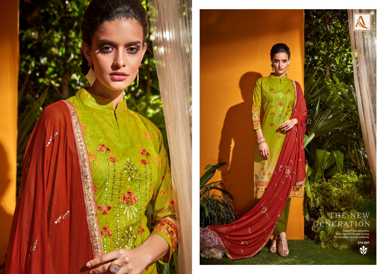 Alok Presents Aarohi Designer Dress Material