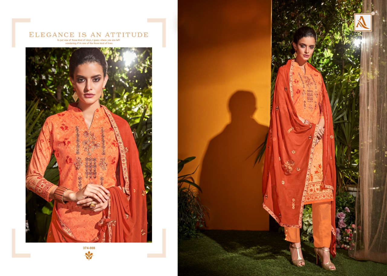 Alok Presents Aarohi Designer Dress Material