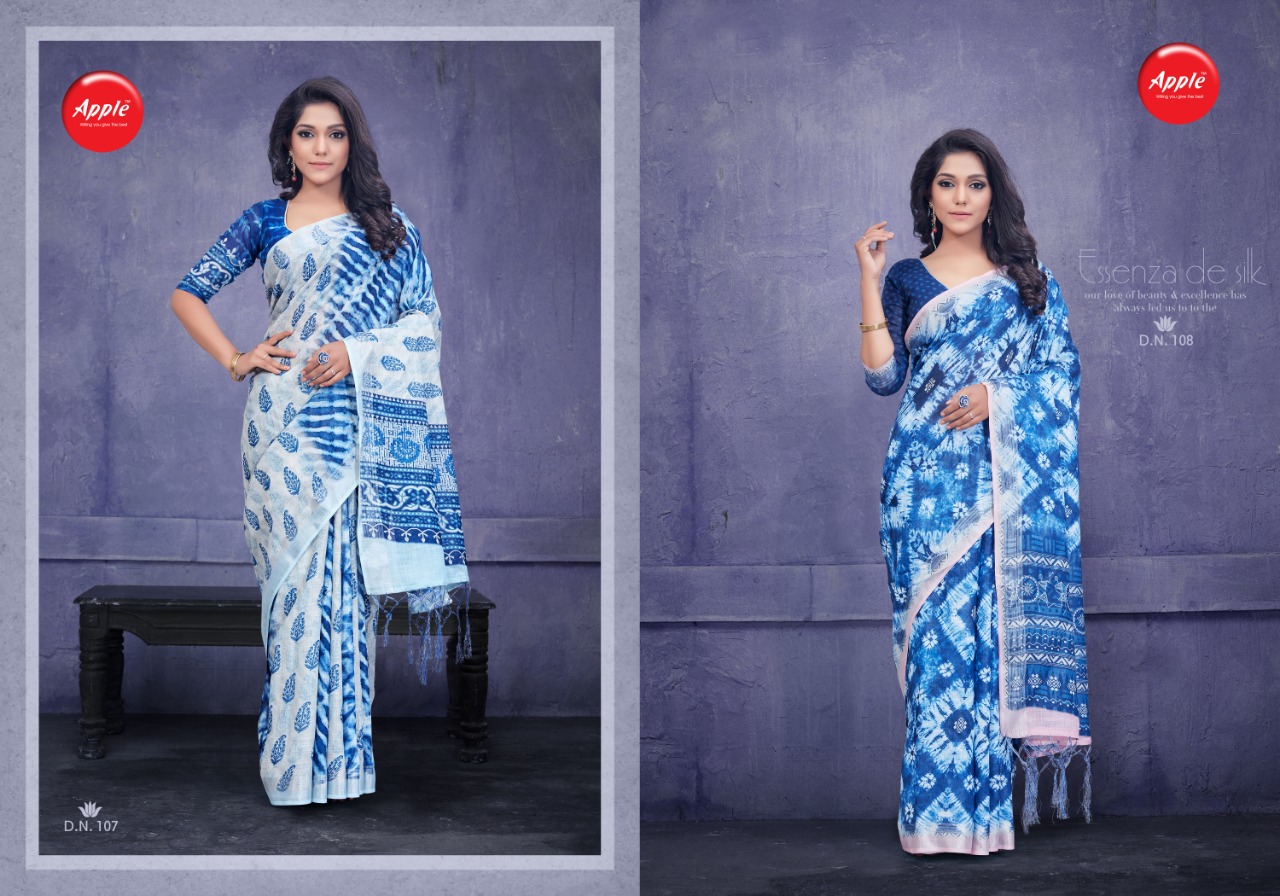 Apple Presents  Indigo Casual Wear Sarees Collection