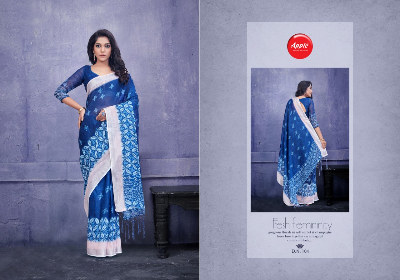 Apple Presents  Indigo Casual Wear Sarees Collection