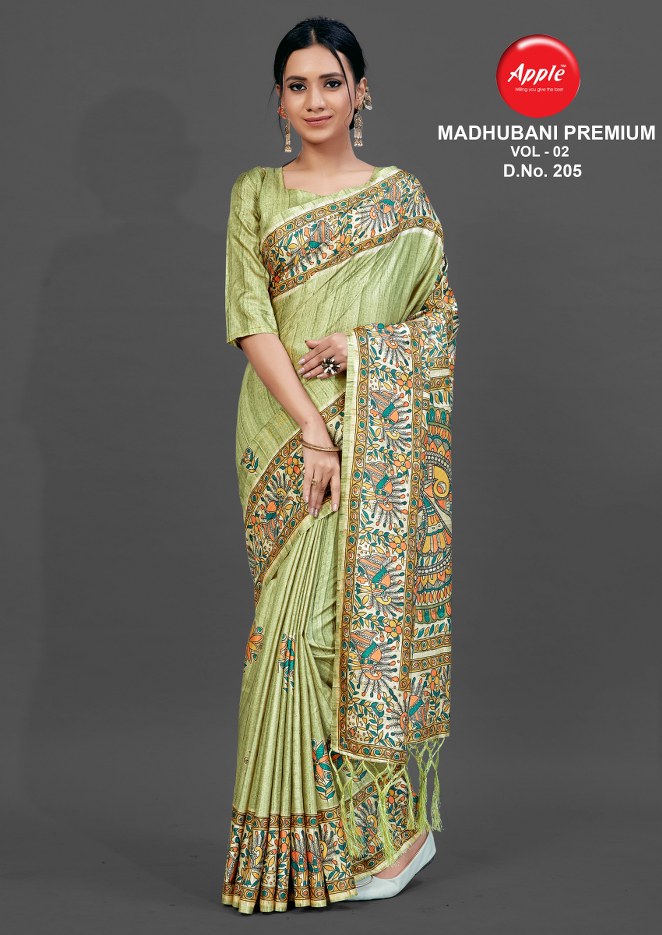 Apple  Presents  Madhubani Premium Vol 2 Casual Wear  Sarees Collection