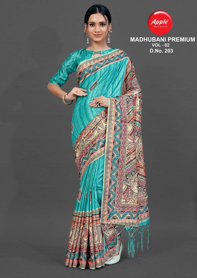 Apple  Presents  Madhubani Premium Vol 2 Casual Wear  Sarees Collection