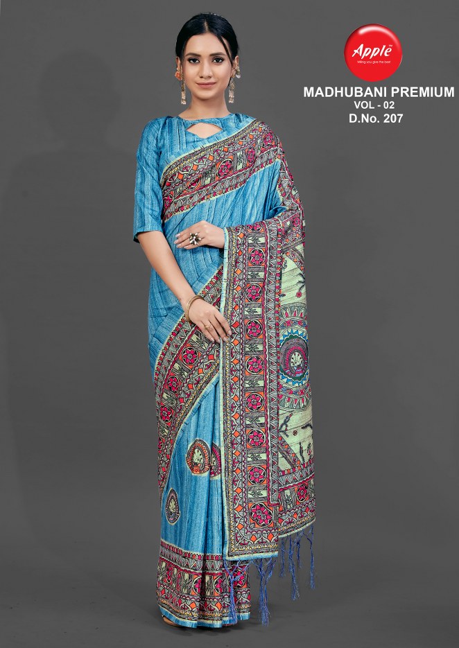Apple  Presents  Madhubani Premium Vol 2 Casual Wear  Sarees Collection
