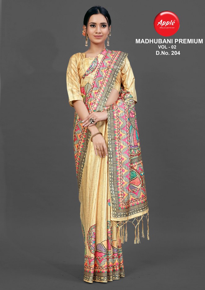 Apple  Presents  Madhubani Premium Vol 2 Casual Wear  Sarees Collection