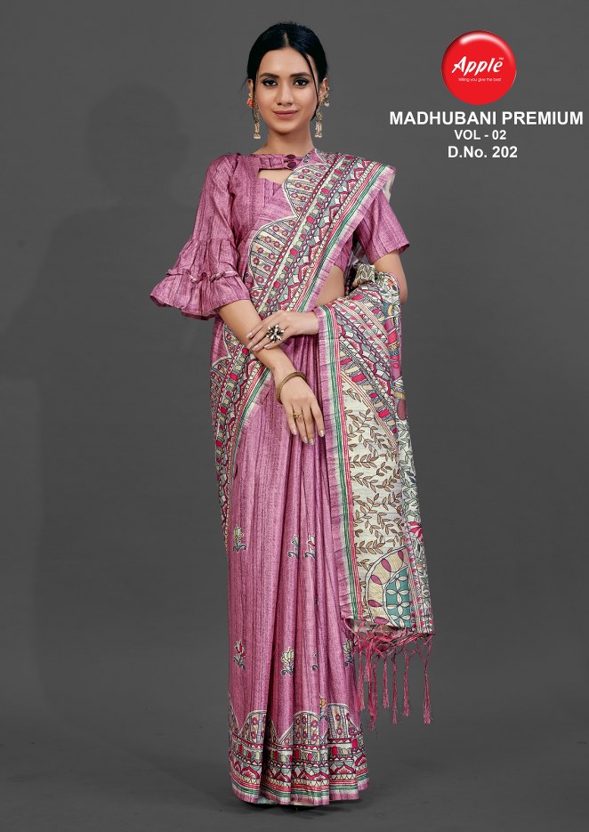 Apple  Presents  Madhubani Premium Vol 2 Casual Wear  Sarees Collection
