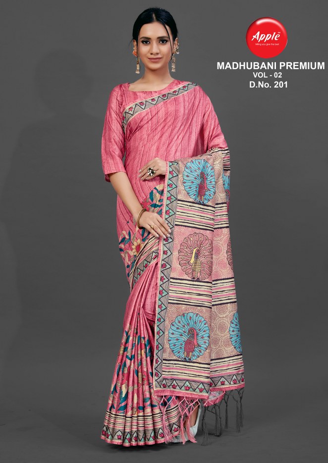 Apple  Presents  Madhubani Premium Vol 2 Casual Wear  Sarees Collection