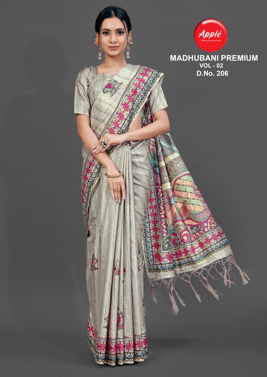 Apple  Presents  Madhubani Premium Vol 2 Casual Wear  Sarees Collection