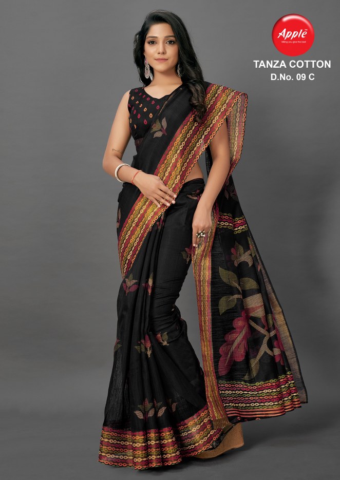 Apple  Presents Tanza Cotton Vol  9 Casual Wear Sarees Collection