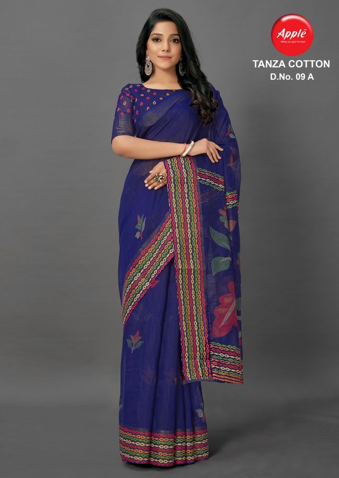 Apple  Presents Tanza Cotton Vol  9 Casual Wear Sarees Collection