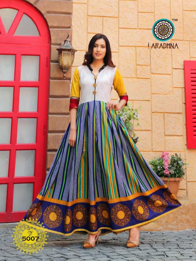 Aradhna Presents Taj  Vol 5  Exclusive Kurti Collection
