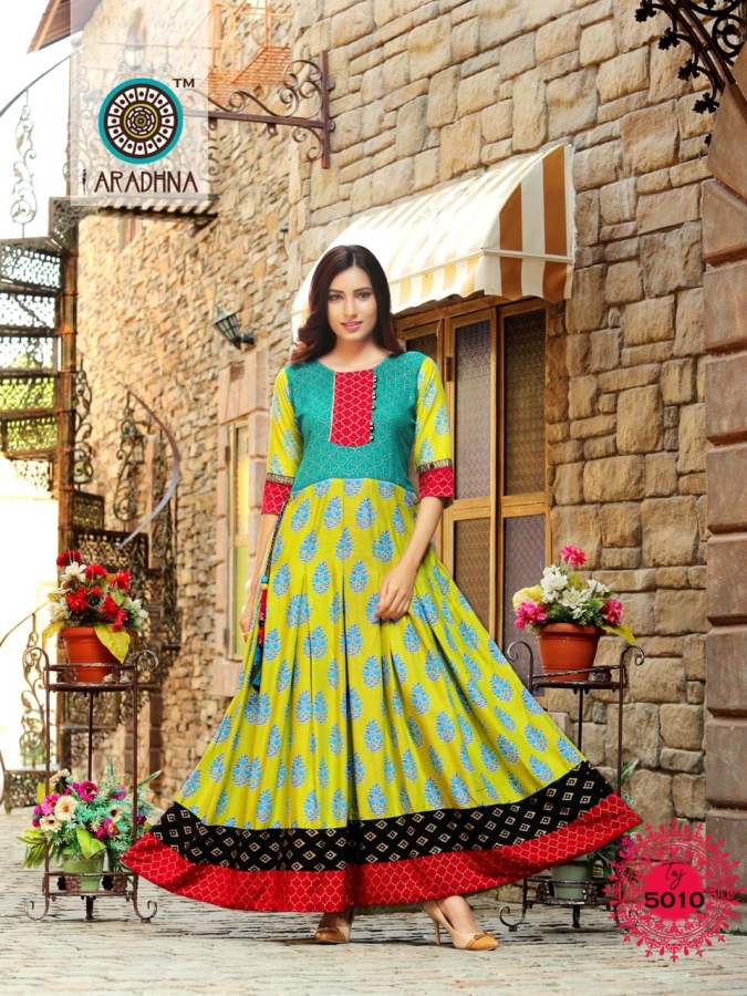 Aradhna Presents Taj  Vol 5  Exclusive Kurti Collection