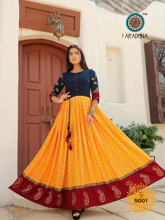 Aradhna Presents Taj  Vol 5  Exclusive Kurti Collection