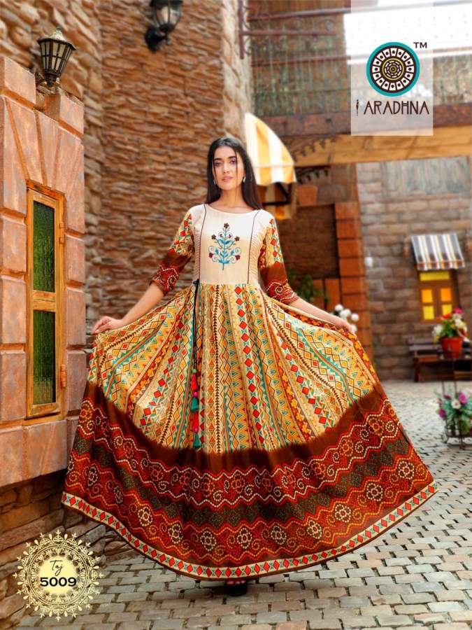 Aradhna Presents Taj  Vol 5  Exclusive Kurti Collection