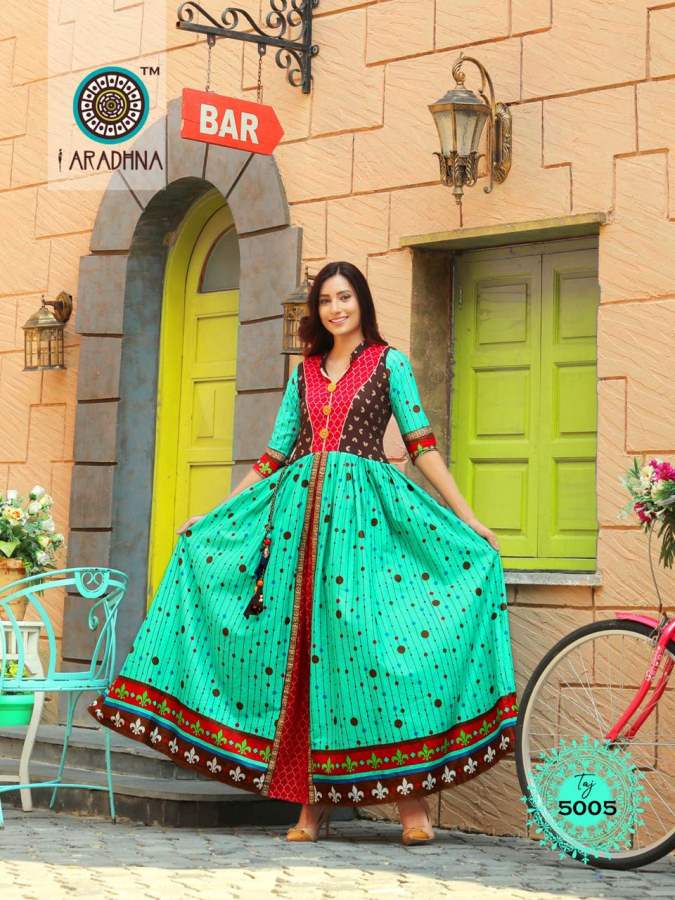 Aradhna Presents Taj  Vol 5  Exclusive Kurti Collection