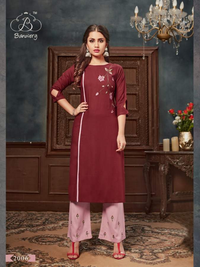 Banwery Presents  Kangana Vol 2 Exclusive Top With Bottom Collection