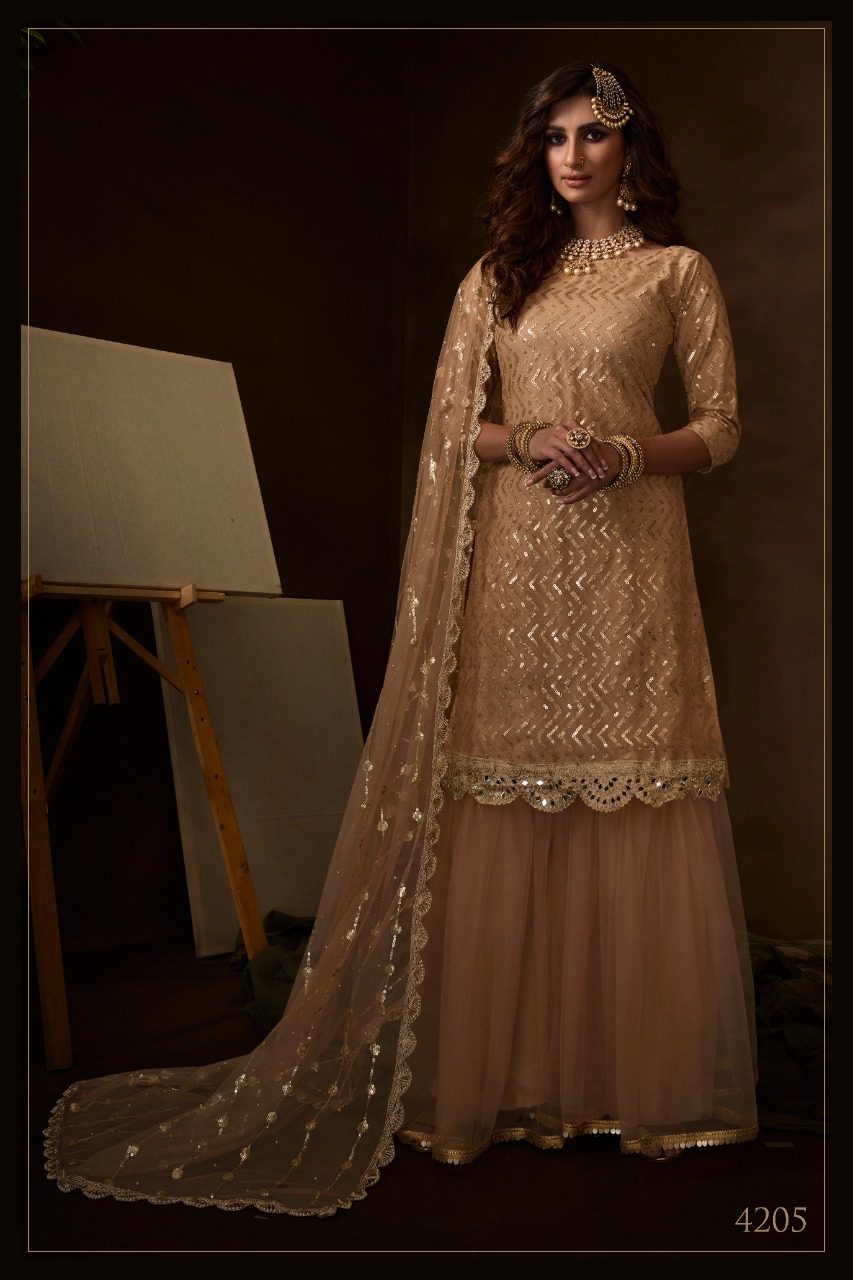 Beige Expensive  Designer Salwar Suits Collection