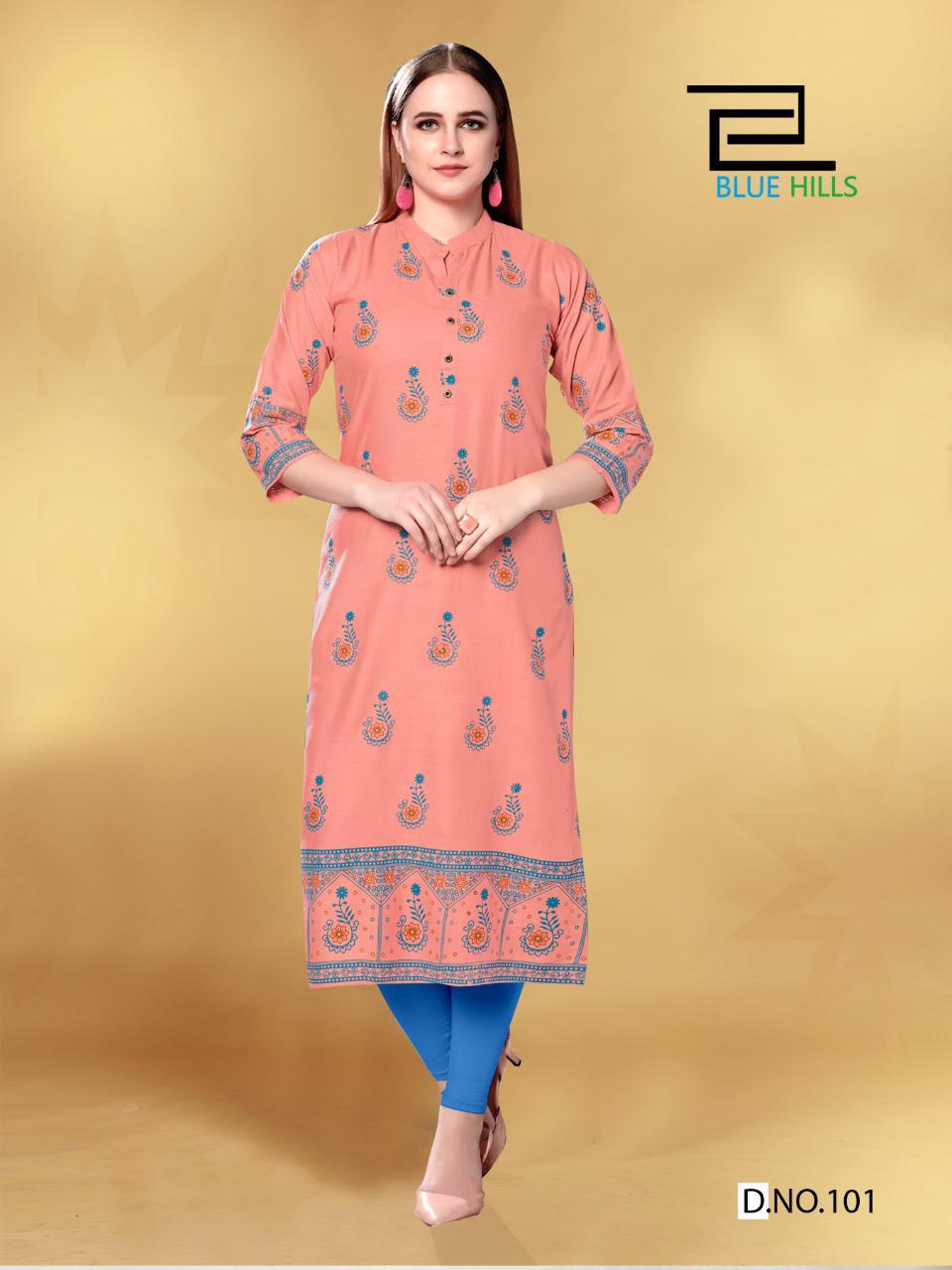 Blue Hills Presents  Jolie  Printed Kurti Collection