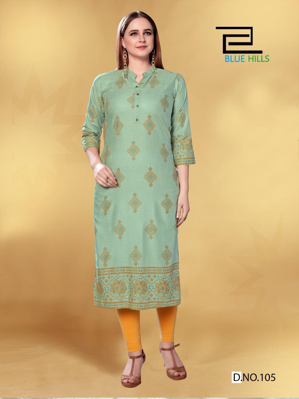 Blue Hills Presents  Jolie  Printed Kurti Collection