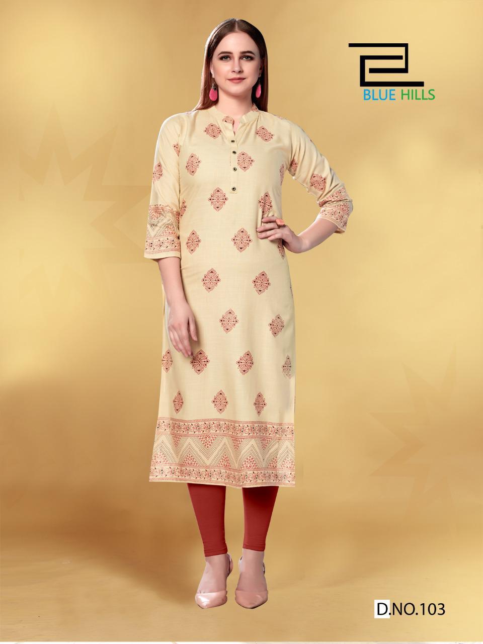 Blue Hills Presents  Jolie  Printed Kurti Collection