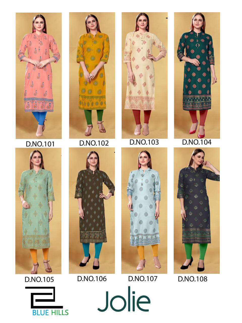 Blue Hills Presents  Jolie  Printed Kurti Collection
