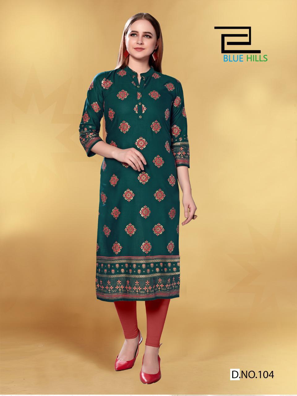 Blue Hills Presents  Jolie  Printed Kurti Collection