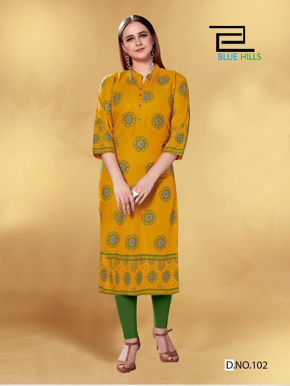 Blue Hills Presents  Jolie  Printed Kurti Collection