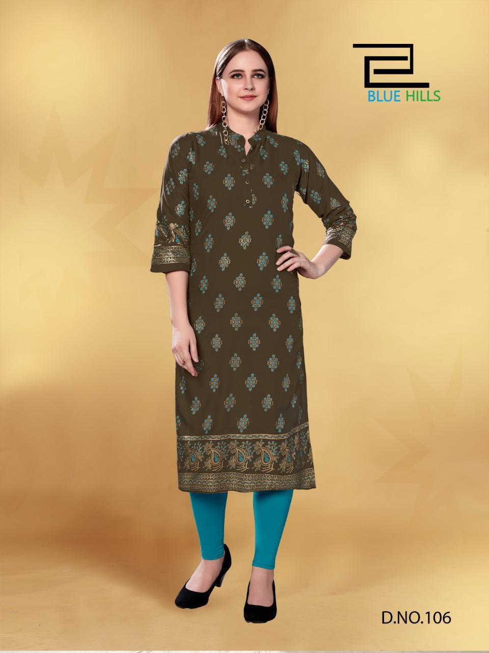 Blue Hills Presents  Jolie  Printed Kurti Collection