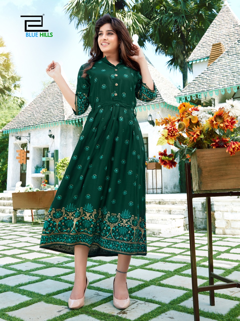 Blue Hills Presents  Videsi Vol 1  Long Kurti Collection