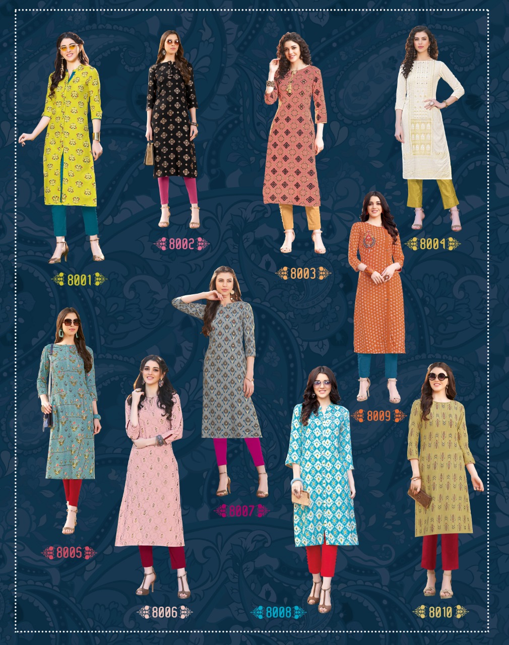 Diya Trends Presents Gardencity  Vol 8  Printed Kurti Collection