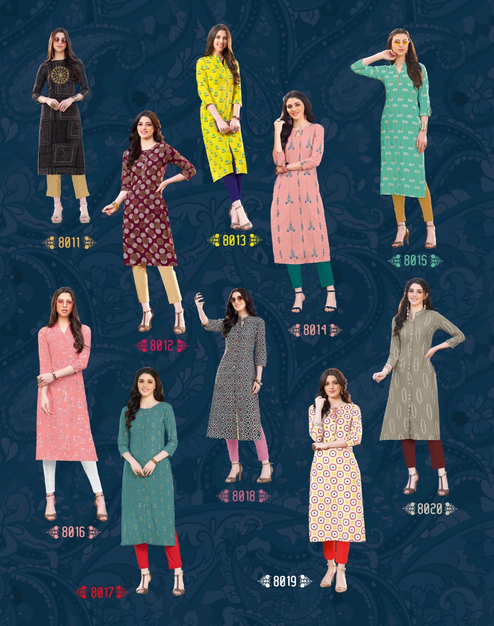 Diya Trends Presents Gardencity  Vol 8  Printed Kurti Collection